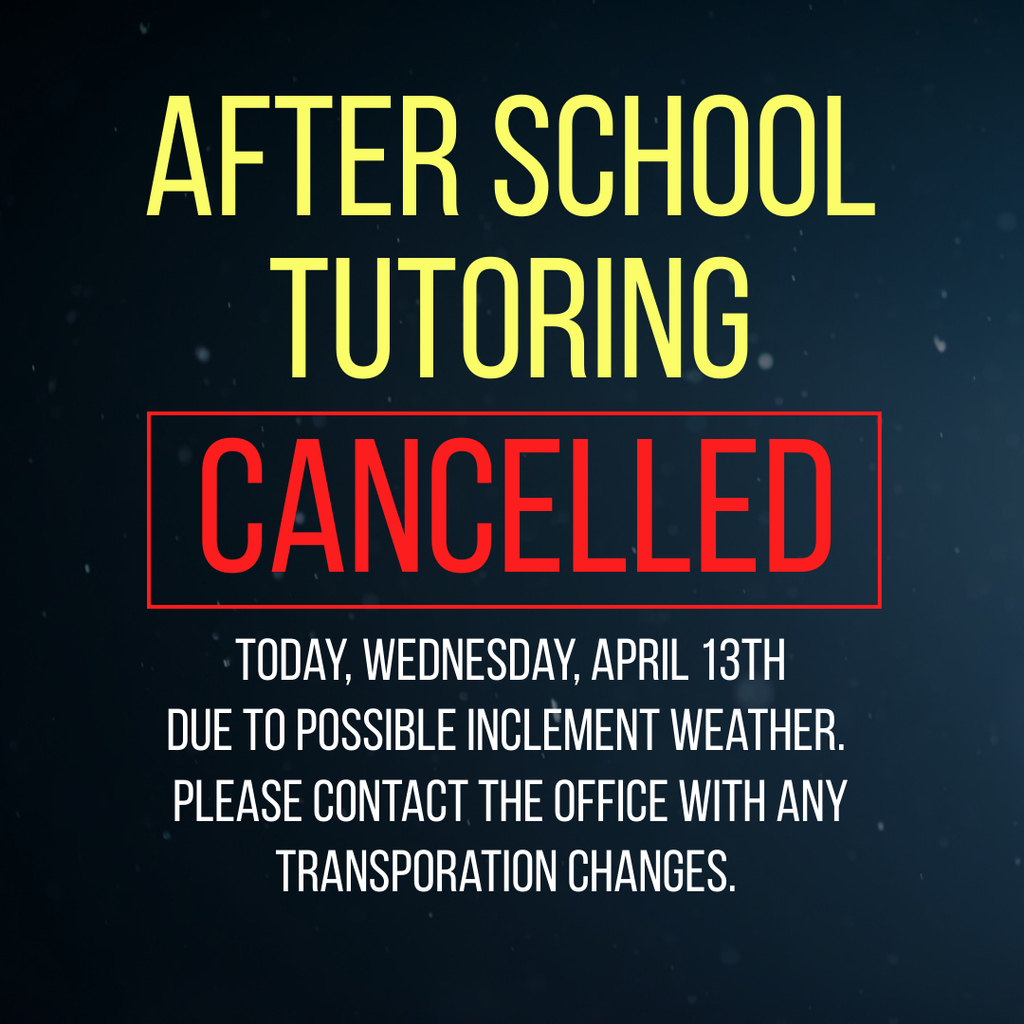 tutoring cancelled