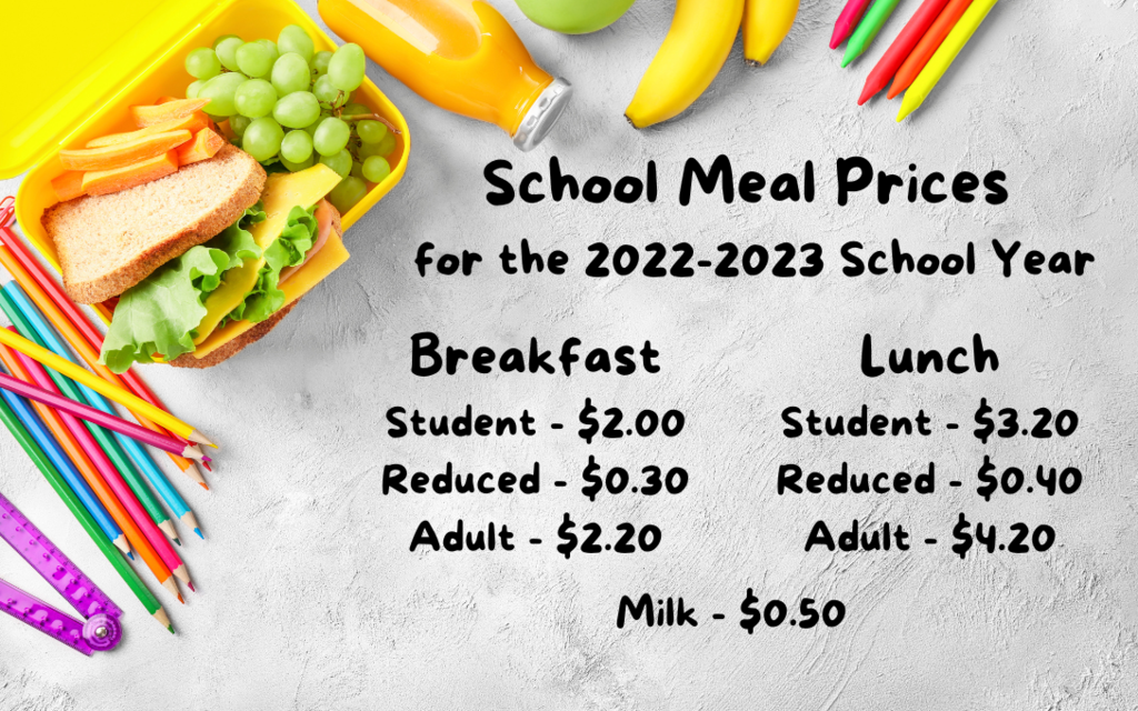 Meal Prices 2022-2023